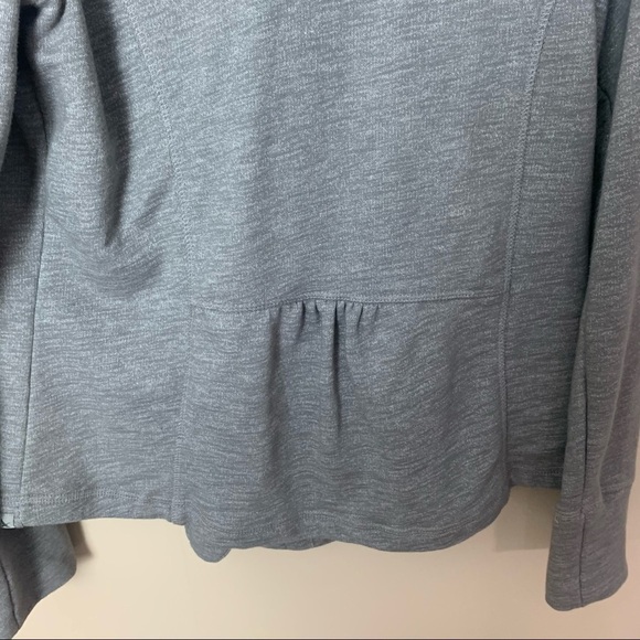 [Eddie Bauer] Gray Crossover Snap Button Long Sleeve Lightweight Knit Jacket - Picture 11 of 11